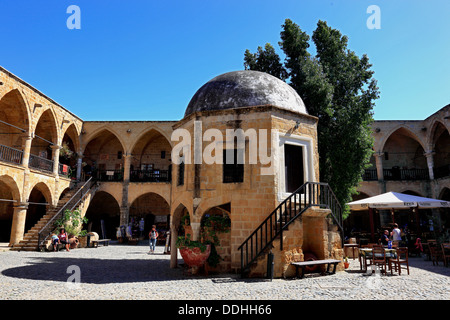 Lefkosa, Lefkosia, vieille ville, Buyuk Han, le Grand Inn, est le plus grand caravansérail sur l'île de Chypre, Chypre du Nord Banque D'Images