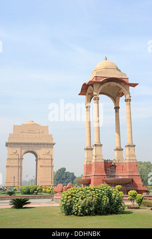 La porte de l'Inde et de l'auvent ou tous Inde War Memorial Arch par Sir Edwin Landseer Lutyens Banque D'Images