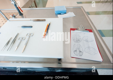 Laboratoire d'autopsie à l'État Bureau des examinateurs médicaux - Morgue Banque D'Images