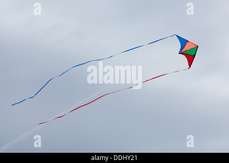 Le cerf-volant sur la plage de West Wittering, West Sussex, Angleterre, Royaume-Uni. Banque D'Images