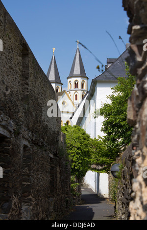 Allemagne, Rheinland-pfalz, vue d'Arnstein Abbaye de Lahn Banque D'Images