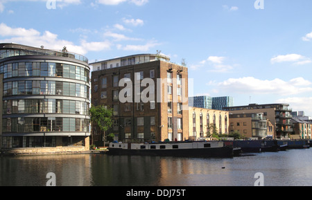 Bassin Battlebridge Regent's Canal Kings Cross Londres Banque D'Images