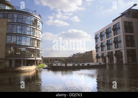 Bassin Battlebridge Regent's Canal Kings Cross Londres Banque D'Images