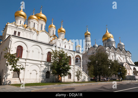 La Cathédrale de l'Annonciation de l'archange et du Kremlin de Moscou, Russie. Banque D'Images