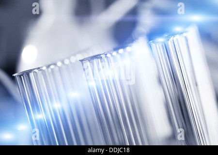 Tubes à essai chimique en laboratoire, concept scientifique Banque D'Images