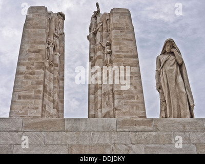 La crête de Vimy, le Canadian Memorial Monument, France Banque D'Images