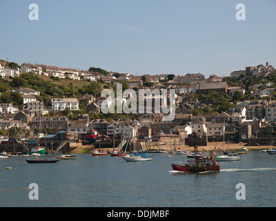 Avis de Polruan de Fowey Cornwall England UK Banque D'Images