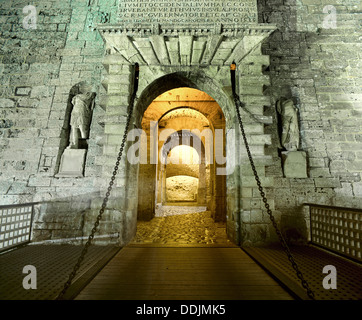 Entrée principale de Dalt Vila à Ibiza, Espagne Banque D'Images