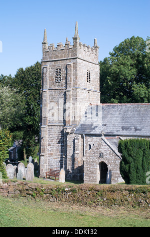 Tour de St Thomas Becket, une église Sourton, Devon, England, UK Banque D'Images
