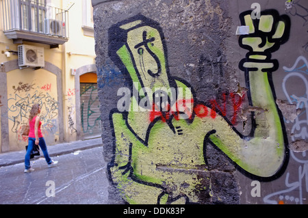 L'Italie, Campanie, Naples, centre historique, quartier de Spaccanapoli Banque D'Images