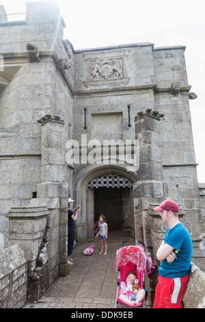 L'Angleterre, Cornwall, Falmouth, le château de Pendennis Banque D'Images