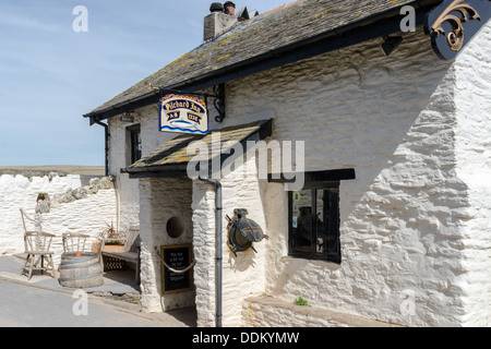 L'accès privé à la sardine Inn sur Ile de Burgh, dans le Devon Bigbury Banque D'Images