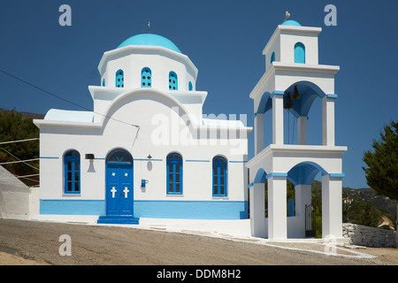Église orthodoxe grecque, Agios Pandelemonas, Ikaria, Grèce Banque D'Images