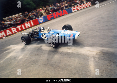 Jean-Pierre Beltoise au volant d'une Matra, Grand Prix de Belgique, à Spa-Francorchamps, 1968. Artiste : Inconnu Banque D'Images