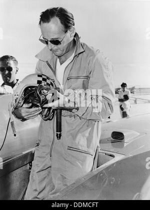 Donald Campbell au Bonneville Salt Flats, Utah, 1960. Artiste : Inconnu Banque D'Images