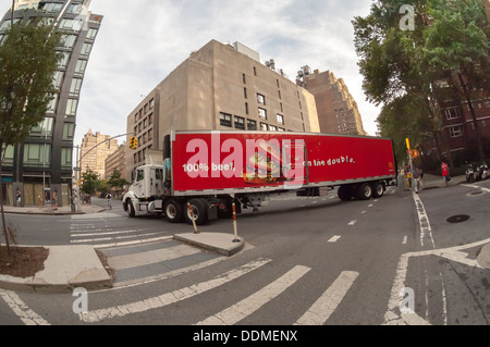 Un camion de McDonald's dans le quartier de Chelsea, New York Banque D'Images