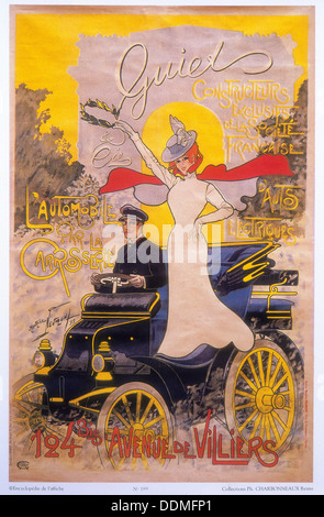 Affiche publicitaire de voiture carrosseries, 1899. Artiste : Maurice Neumont Banque D'Images