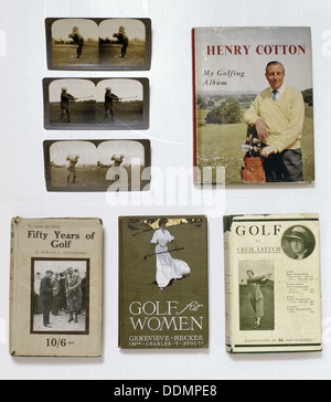 Une collection de livres de golf, au début du xxe siècle. Artiste : Inconnu Banque D'Images