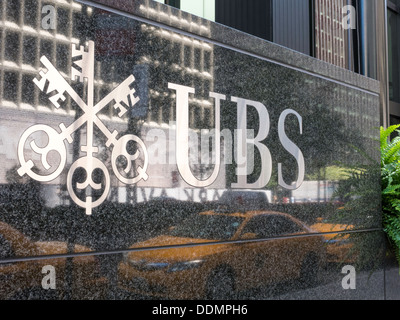 Swiss Global Financial Services Company sur Park Avenue, NYC Banque D'Images