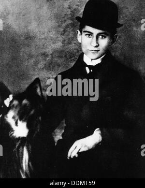 Franz Kafka (1883-1924), écrivain tchèque, comme un étudiant à l'université, 1913. Artiste : Inconnu Banque D'Images