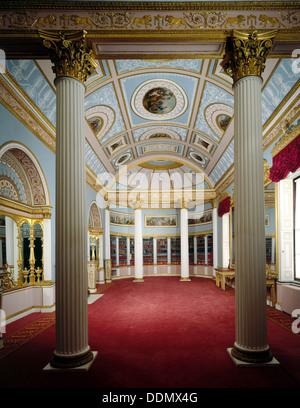 La bibliothèque de Kenwood House, Hampstead, Londres, 1990. Artiste : Paul Highnam Banque D'Images