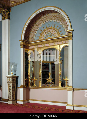 La bibliothèque, Kenwood House, Hampstead, Londres, 1995. Artiste : Paul Highnam Banque D'Images