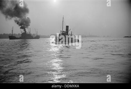 Voyage à Greenwich atteindre sur la Tamise à Londres, c1945-c1965. Artiste : SW Rawlings Banque D'Images