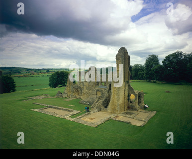 Vieux château de Sherborne, Dorset, 1986. Artiste : Inconnu Banque D'Images