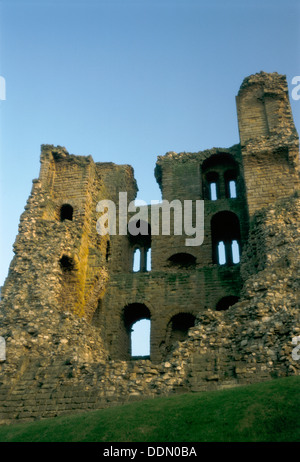 Le donjon, le château de Scarborough, North Yorkshire, 1989. Artiste : Inconnu Banque D'Images