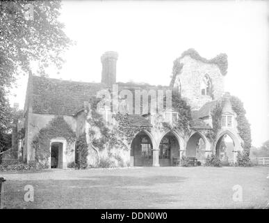 Waltham Abbey, Medmenham, Buckinghamshire, 1883. Artiste : Henry Taunt Banque D'Images