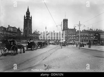 Pierhead, Liverpool, 1890-1910. Artiste : Inconnu Banque D'Images