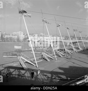 Royal Festival Hall, Belvedere Road, South Bank, Lambeth, London, c1951-1962. Artiste : Eric de Maré Banque D'Images