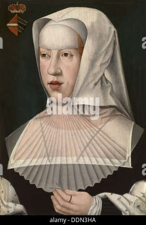 Portrait de Marguerite d'Autriche (1480-1530), début 16ème cen.. Artiste : Bernaert van Orley,, (1488-1541) Banque D'Images