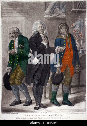 Les frais d'avocats, 1770. Artiste : Anon Banque D'Images