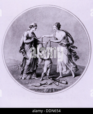 L'emprunt Juno Ceste de Vénus, c1782. Artiste : W Wynne Ryland Banque D'Images