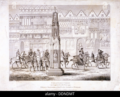 Avis de Cheapside, London, 1809. Artiste : Anon Banque D'Images