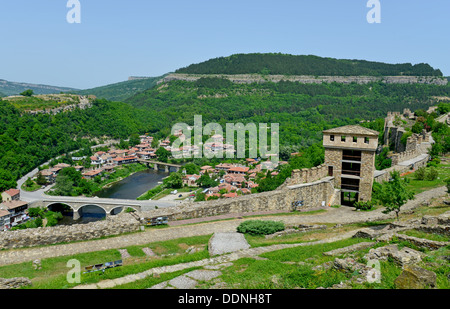La forteresse de tsarevets dans Veliko Turnovo, Bulgarie Banque D'Images