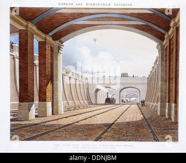 Londres et Birmingham Railway, 1837. Artiste : Charles Hunt Banque D'Images