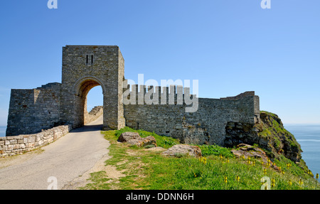 Forteresse médiévale sur le cap Kaliakra, Mer Noire, Bulgarie Banque D'Images