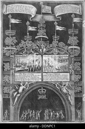 De triomphe sur Cheapside, ville de Londres, 1692. Artiste : Anon Banque D'Images