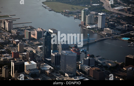 Vue aérienne de Jacksonville, FL - Juillet 2011 Banque D'Images