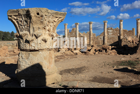 Chypre, Pafos ville, Gazibaf, site de l'ancienne ruine, parc archéologique Banque D'Images