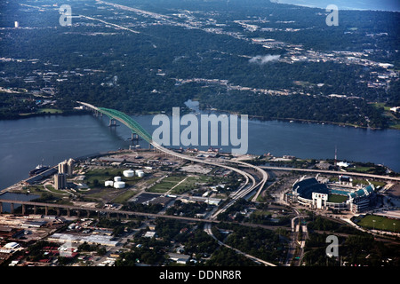 Vue aérienne de Jacksonville, FL - Juillet 2011 Banque D'Images