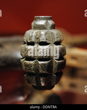 Grenade à main utilisés par les partisans national letton. Musée de l'occupation. Riga. La Lettonie. Banque D'Images