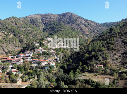 Chypre, de montagnes Troodos à Chypre mountain village Kalopanagiotis Banque D'Images