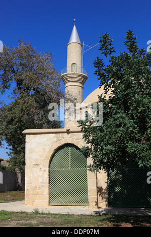 Chypre, Chala Sultan Tekke Hala Sultan Tekke, mosquée mosquée construite en 1816 est un lac salé du même nom. Il est situé à environ 5 Banque D'Images