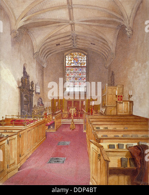 Chapelle des rouleaux, Chancery Lane, Londres, 1886. Artiste : John Crowther Banque D'Images