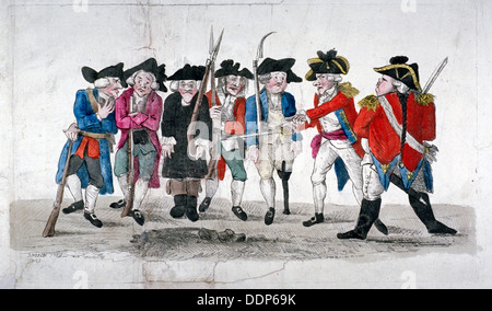 'Ville', bandes traind 1789. Artiste : John Nixon Banque D'Images