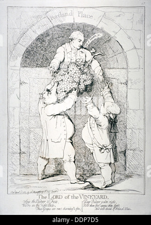 'Le maître de la vigne", 1783. Artiste : Anon Banque D'Images