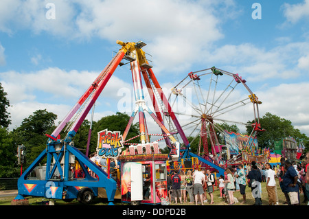 Fête foraine ride, Lambeth, 2013 Country Show Brockwell Park, London, UK Banque D'Images